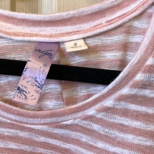 Pink and white stripe shirt